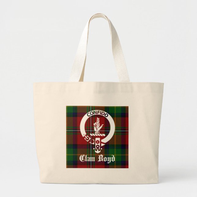 Grand Tote Bag Clan Boyd Crest Tartan (Devant)