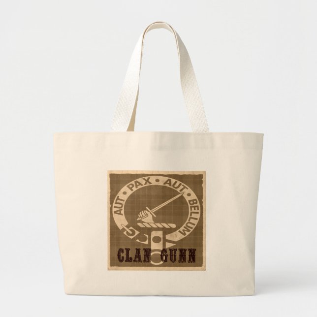 Grand Tote Bag Clan Gunn Sepia (Devant)