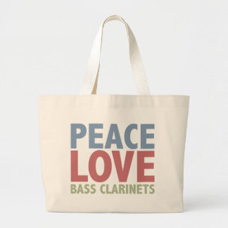 Grand Tote Bag Clarinettes basses d'amour de paix
