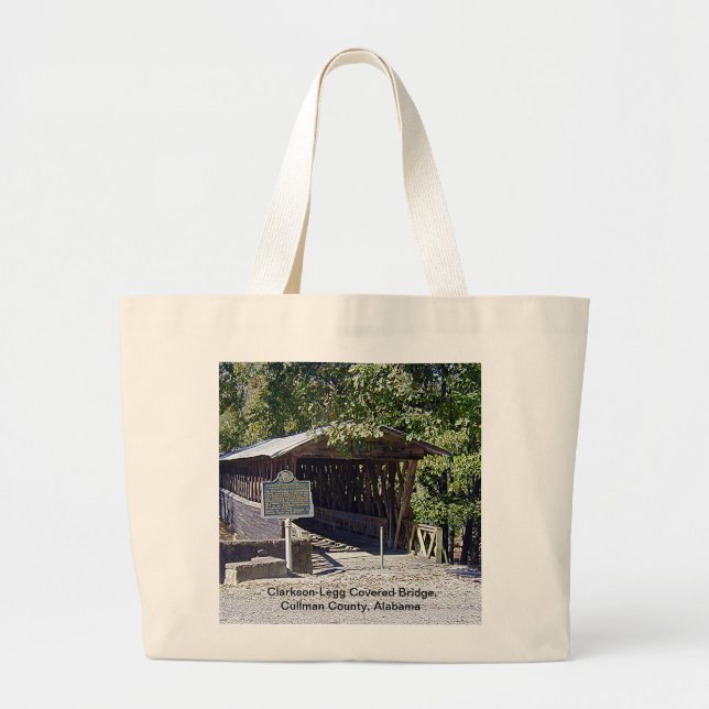 Grand Tote Bag Clarkson Pont couvert Alabama (Devant)
