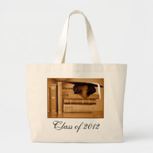 Grand Tote Bag Classe de livres classiques 2012 pour les diplômés