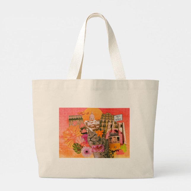 Grand Tote Bag Classement Portugal de Lisbonne (Dos)