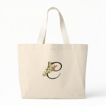 Classic monogram  red white flower mother gift