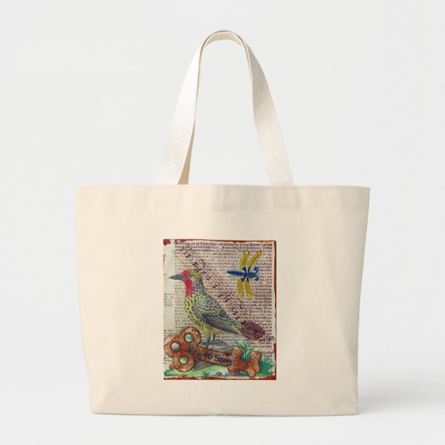 Grand Tote Bag Clé de la chanson (Devant)