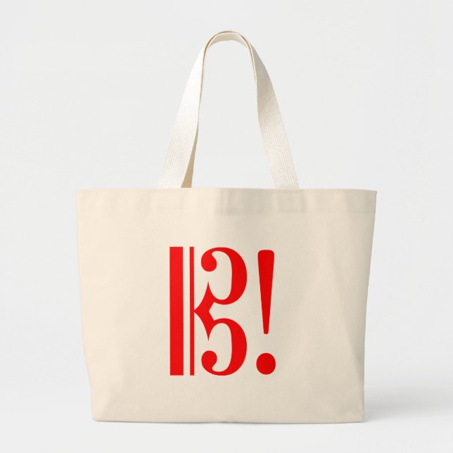 Grand Tote Bag Clef d'alto pour des joueurs d'alto (Devant)