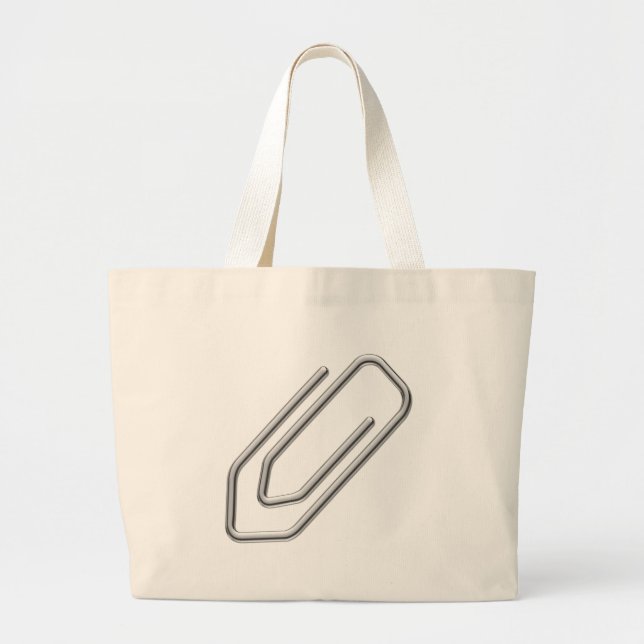 Grand Tote Bag Clip papier (Devant)