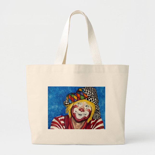 Grand Tote Bag Clown Ron Maslanka AKA Sam le Clow (Devant)