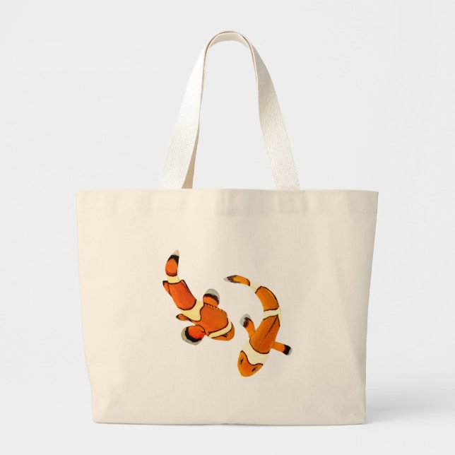 Grand Tote Bag Clownfish se querellant (Devant)