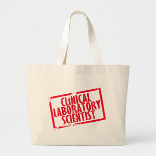 GRAND TOTE BAG CLS RUBBER STAMPÉ CLINIQUE LABORATOIRE SCIENTIFIQU