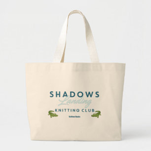 Grand Tote Bag Club de Tricot d'atterrissage ombragé