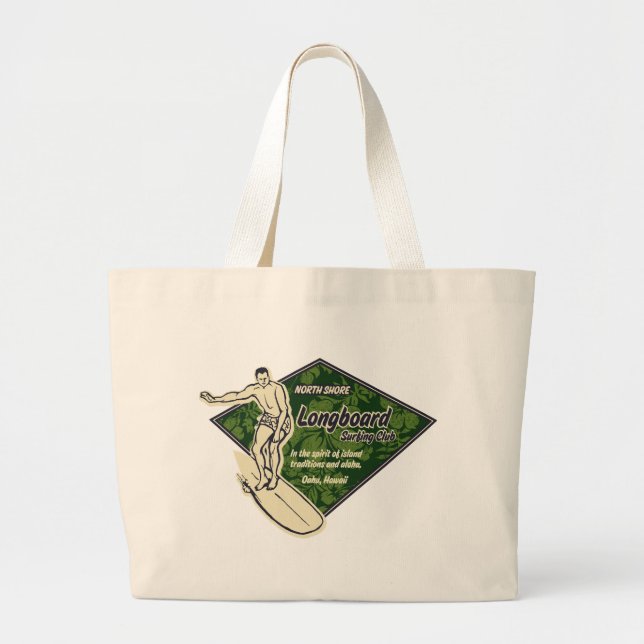 Grand Tote Bag Club Surfing Diamond Logo Beach Bag (Devant)