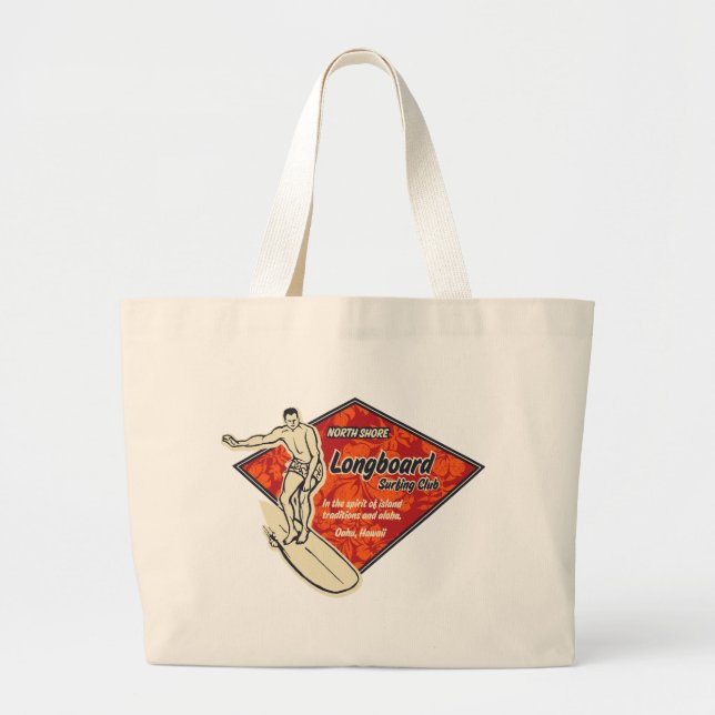 Grand Tote Bag Club Surfing Diamond Logo Beach Bag (Devant)