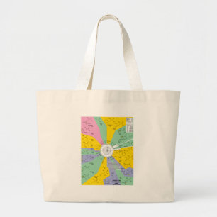 Grand Tote Bag Code génétique pour des acides aminés (roue de