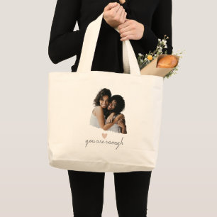 Grand Tote Bag Coeur Brut Minimaliste - Vous En Êtes Assez -