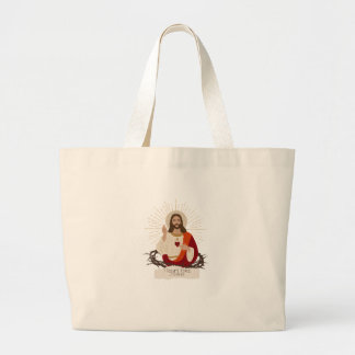 Grand Tote Bag Cœur comme Jésus