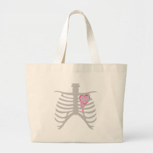 Grand Tote Bag Coeur en cage