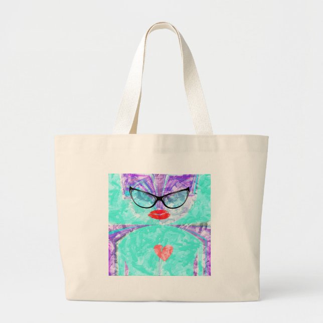 Grand Tote Bag Coeur parfait (Devant)