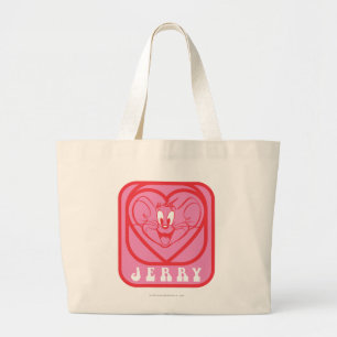 Grand Tote Bag Coeurs roses Jerry