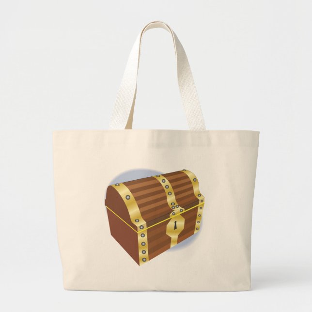 Grand Tote Bag Coffre au trésor (Devant)