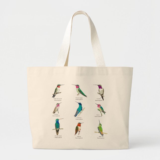 Grand Tote Bag Colibri nord-américain (Devant)