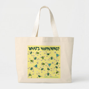 Grand Tote Bag Collage de grenouilles