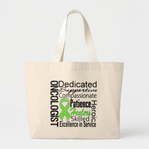 Grand Tote Bag Collage d'oncologiste de lymphome