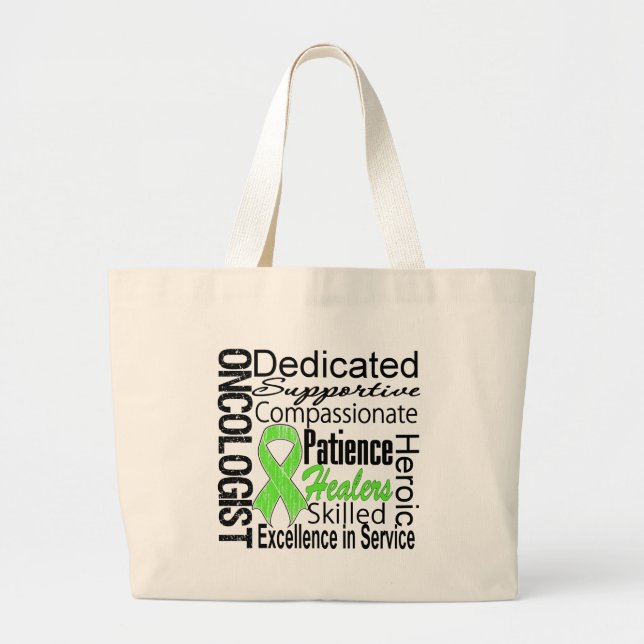 Grand Tote Bag Collage d'oncologue du lymphome (Devant)