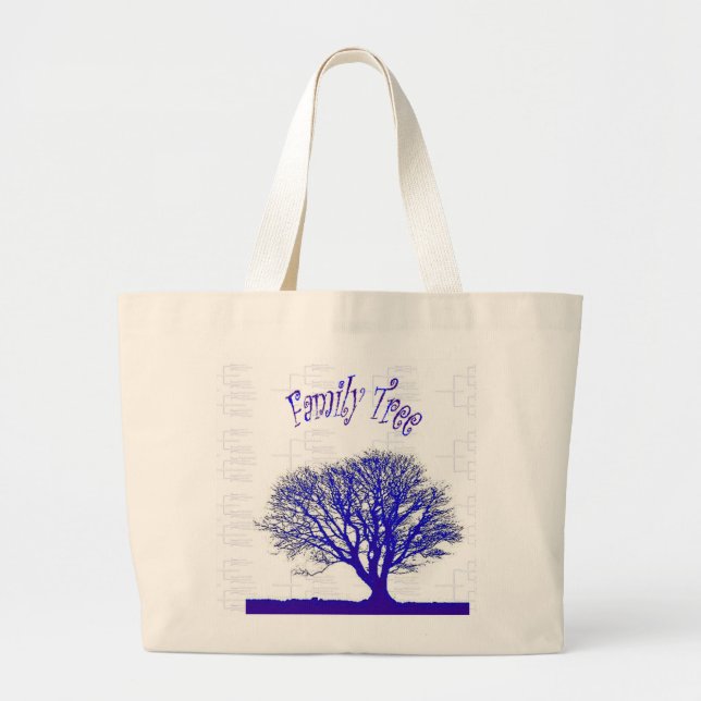 Grand Tote Bag Collection d'arbre généalogique (Devant)