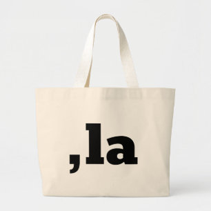 Grand Tote Bag Comma La Kamala Harris - Conception de texte custo