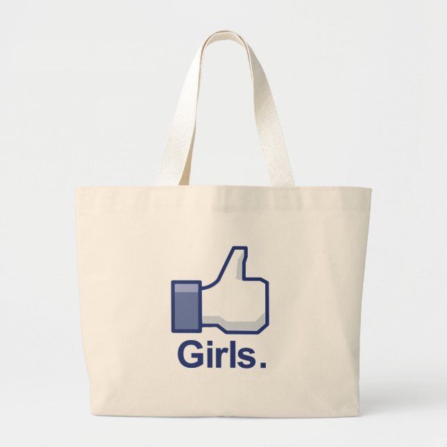 Grand Tote Bag Comme les filles (Devant)