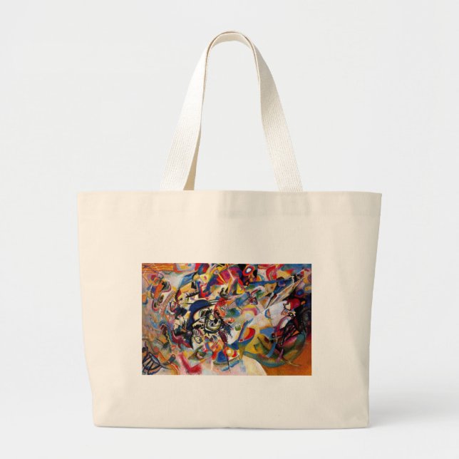 Grand Tote Bag Composition VII de Kandinsky (Devant)