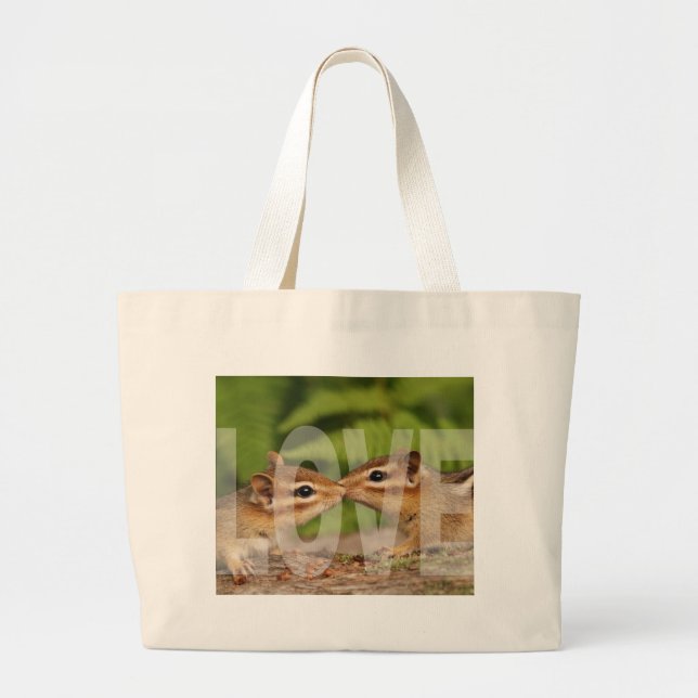 Grand Tote Bag Conception d'amour de tamia de bébé (Devant)