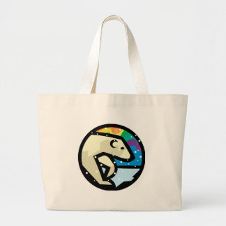 Grand Tote Bag conception de cercle d'ours polaire
