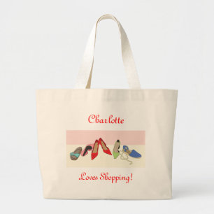 Grand Tote Bag Conception de chaussures de partie - personnalisé