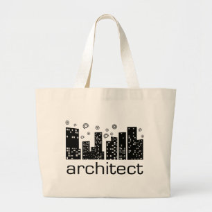 Grand Tote Bag Conception de cool de bâtiments d'architecte !