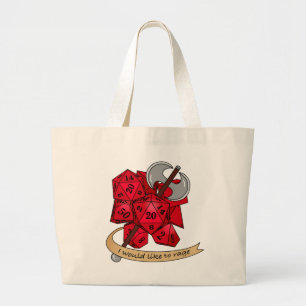 Grand Tote Bag Conception de dés barbares