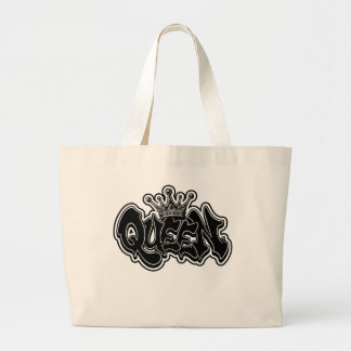 Grand Tote Bag Conception de graffiti de reine