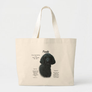 Grand Tote Bag Conception de l'historique des canicules (noir)