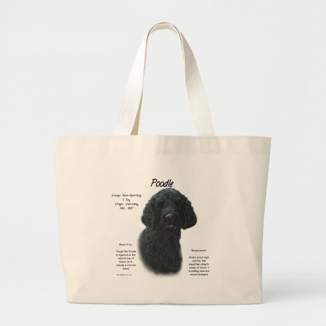 Grand Tote Bag Conception de l'historique des canicules (noir) (Devant)