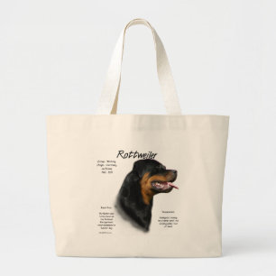 Grand Tote Bag Conception de l'historique Rottweiler