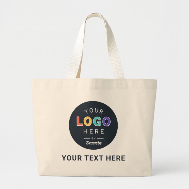 Grand Tote Bag Conception de logo personnalisé (Devant)