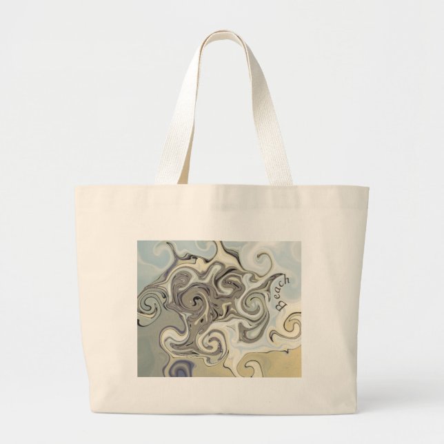 Grand Tote Bag Conception de plage (Devant)