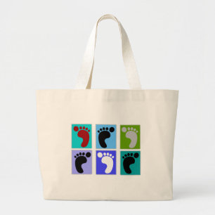 Grand Tote Bag Conception de Popart de cadeaux de pédicure des