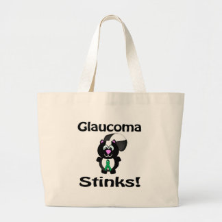 Grand Tote Bag Conception de sensibilisation au Glaucome pue comm