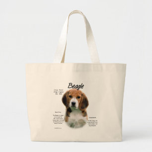 Grand Tote Bag Conception d'histoire de beagle