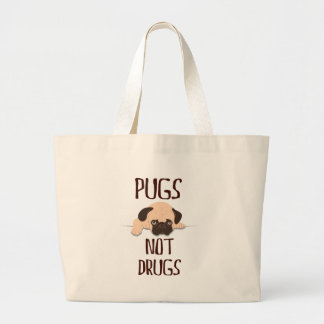 Grand Tote Bag conception mignonne de chien de drogues de carlins