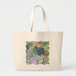 Grand Tote Bag conception multiabstraite
