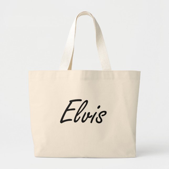 Grand Tote Bag Conception nommée artistique d'Elvis (Devant)