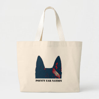 Grand Tote Bag Conception pointue de nation d'oreille