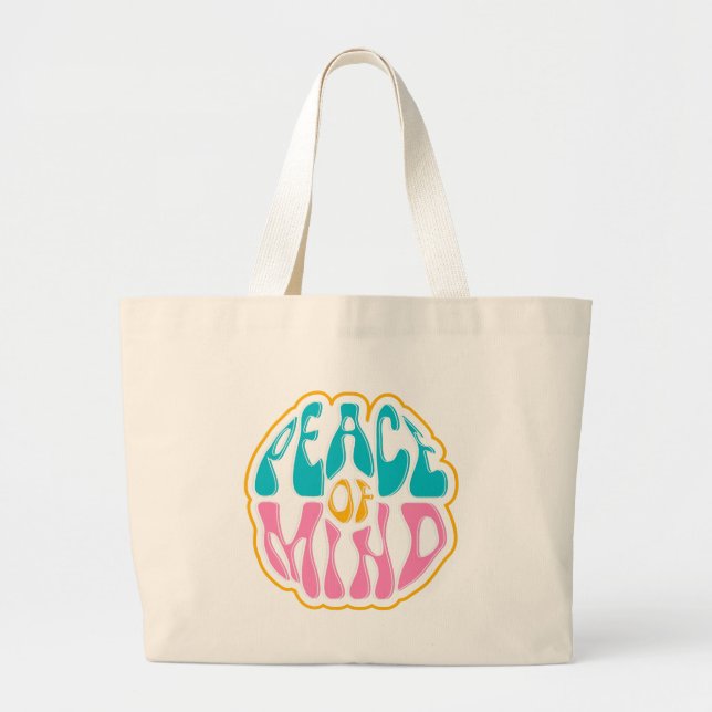 Grand Tote Bag conception pour la tranquillité d'esprit (Devant)
